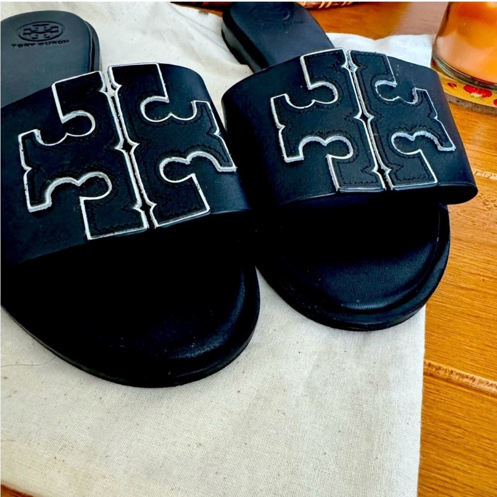 Tory Burch Black Slide Sandals